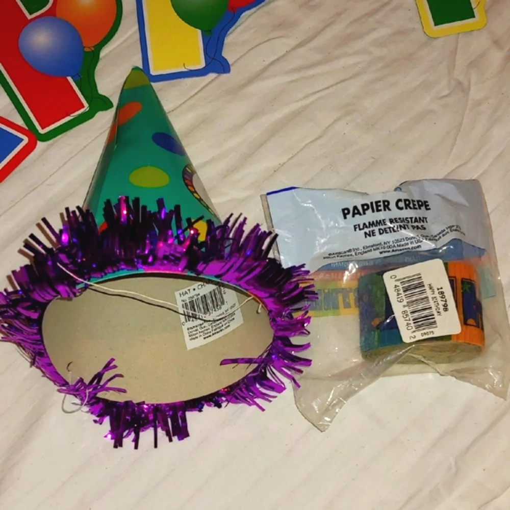 NWT Vibrant Birthday Party Banner & Decorations